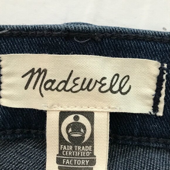 Madewell 9" Mid Rise Skinny Jeans Women 27 Blue Dark Wash Stretch Preppy - Picture 3 of 13